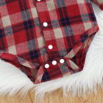 ODASIRA Baby Boy Clothes Infant Outfits Long Sleeve Plaid Bodysuit Romper + Jeans Overalls Jumpsuit Pants Sets - Image 9